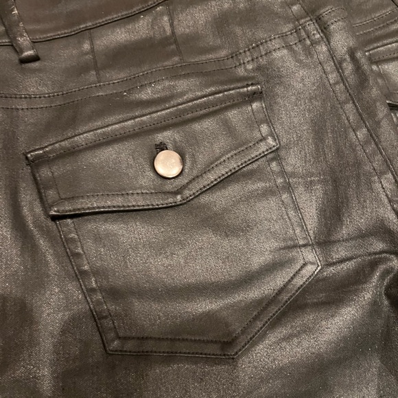 Coated black jeans - Picture 3 of 5
